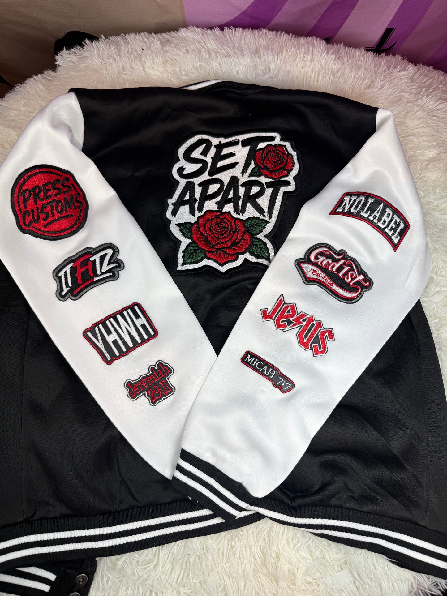 SET APART casual varsity bomber