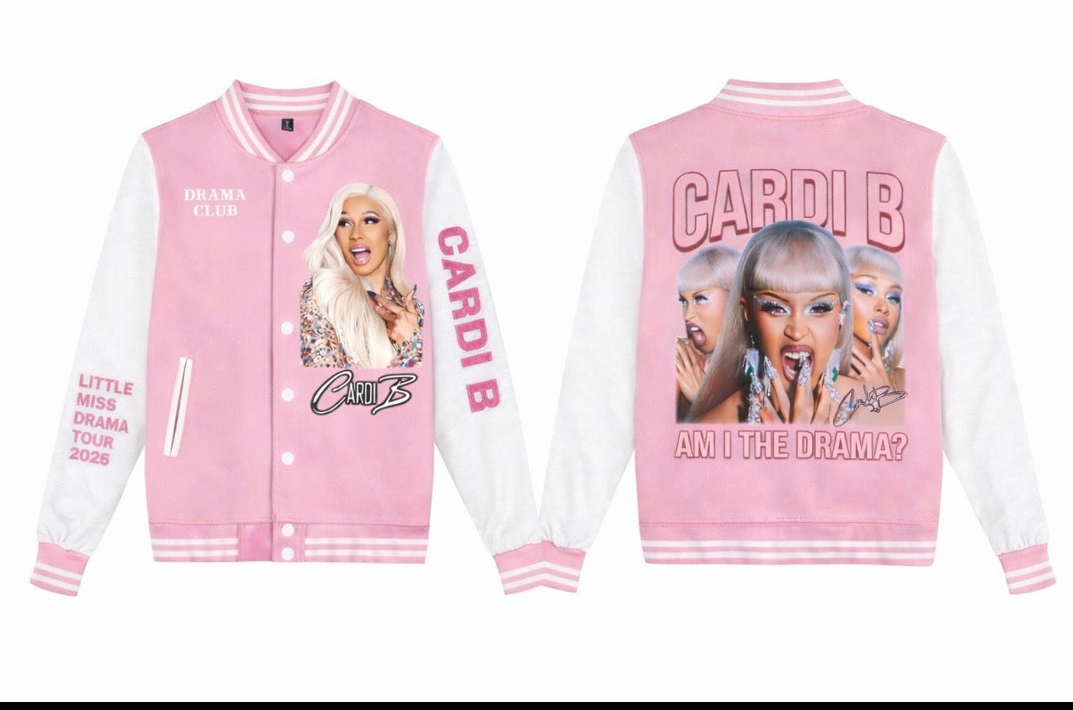 Cardi B varsity Jacket
