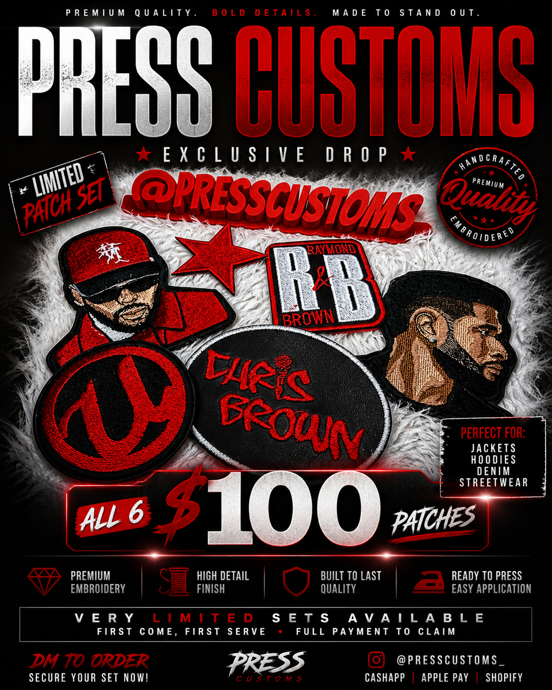 CHRIS BROWN/ USHER PATCH BUNDLE