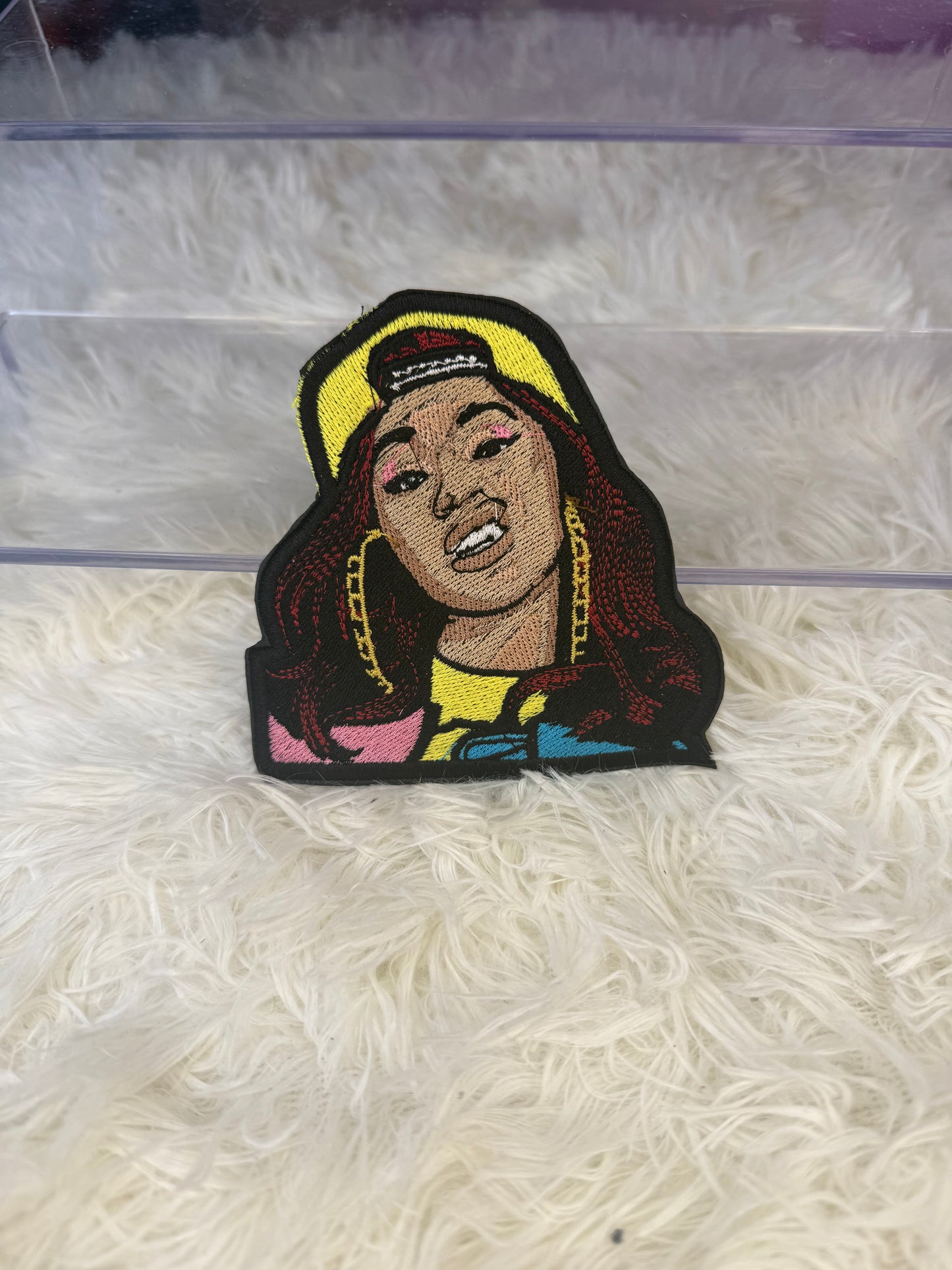 CARDI B face patches