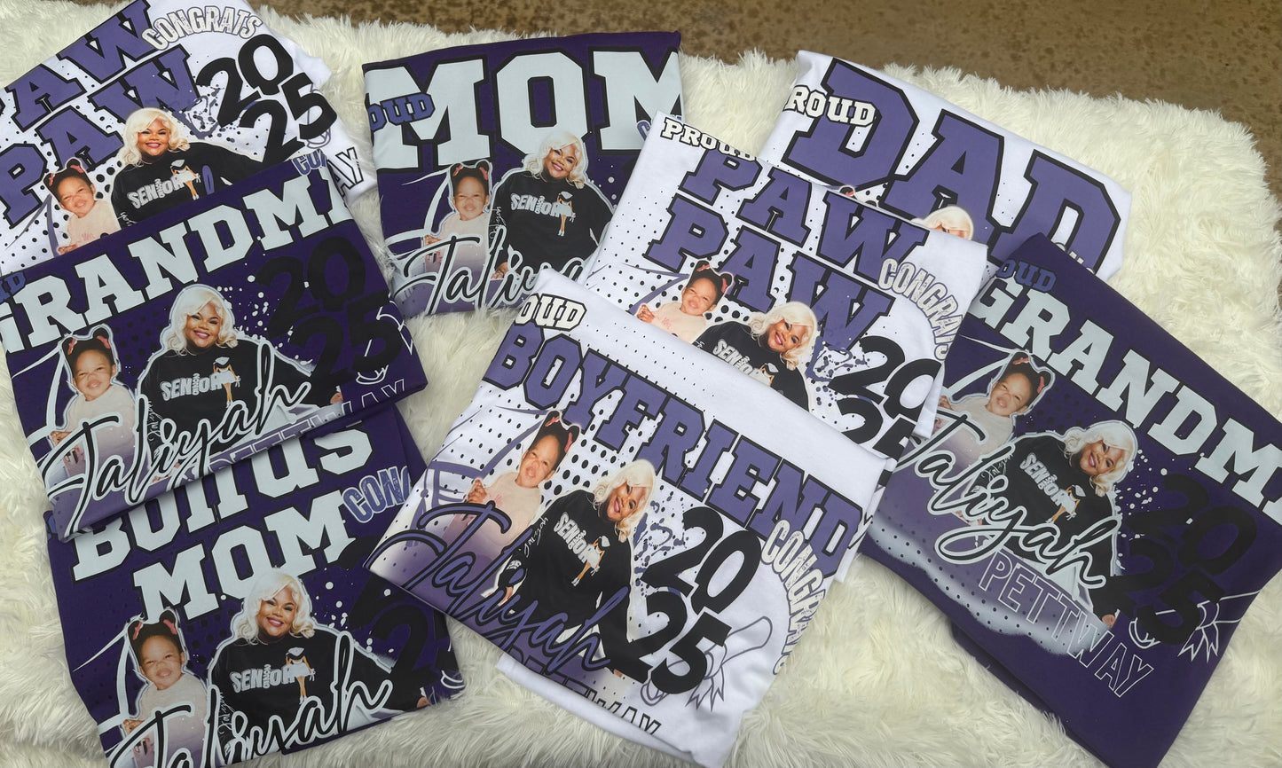 Custom photo Graduation shirts