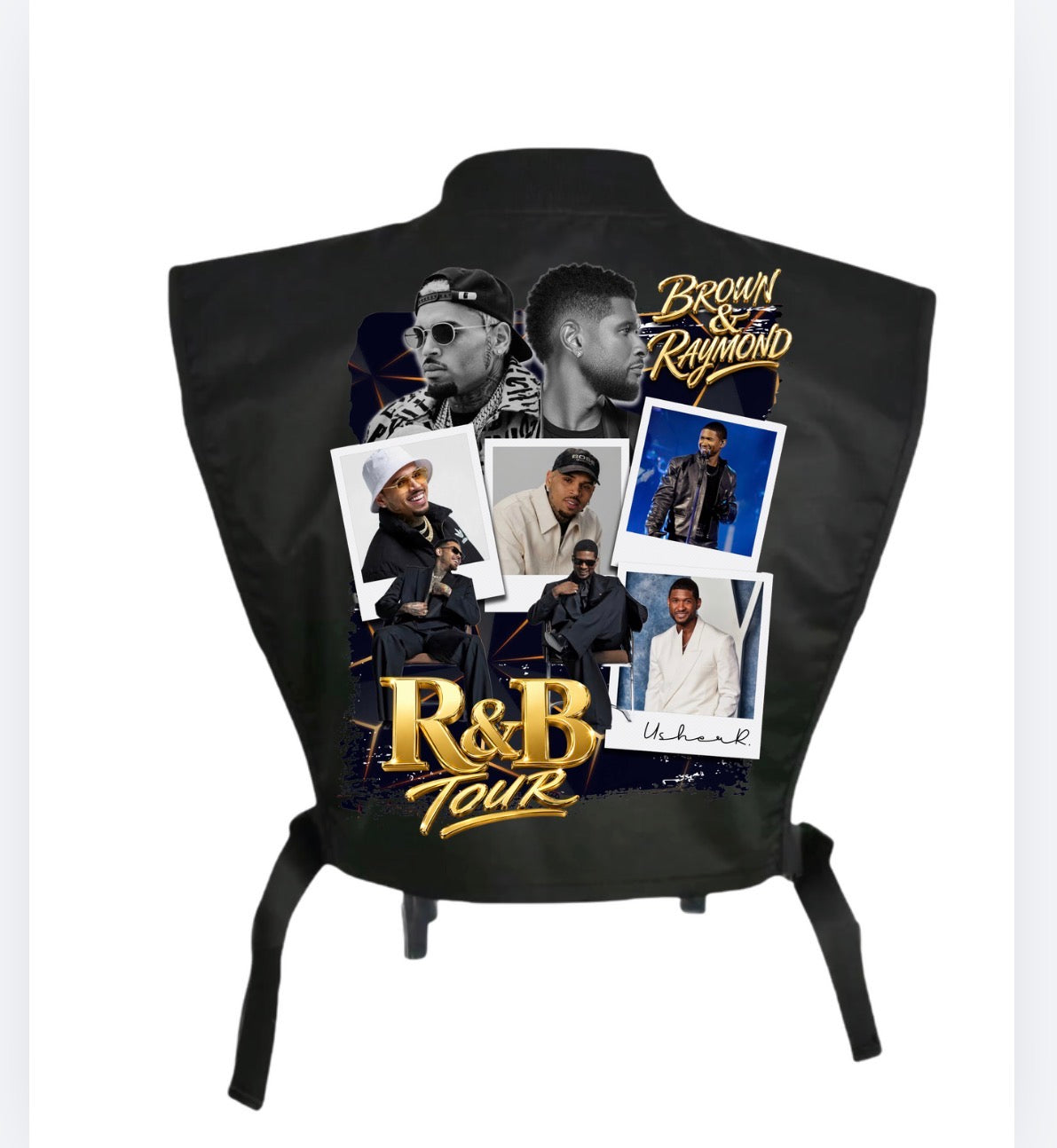 Black R& B tour cargo vest