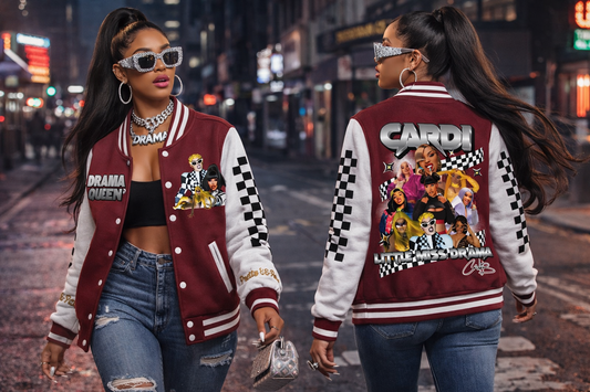 Cardi B varsity Jacket
