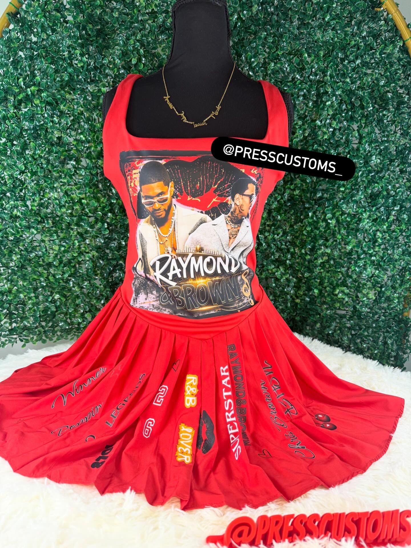 R&B custom dress/with shorts