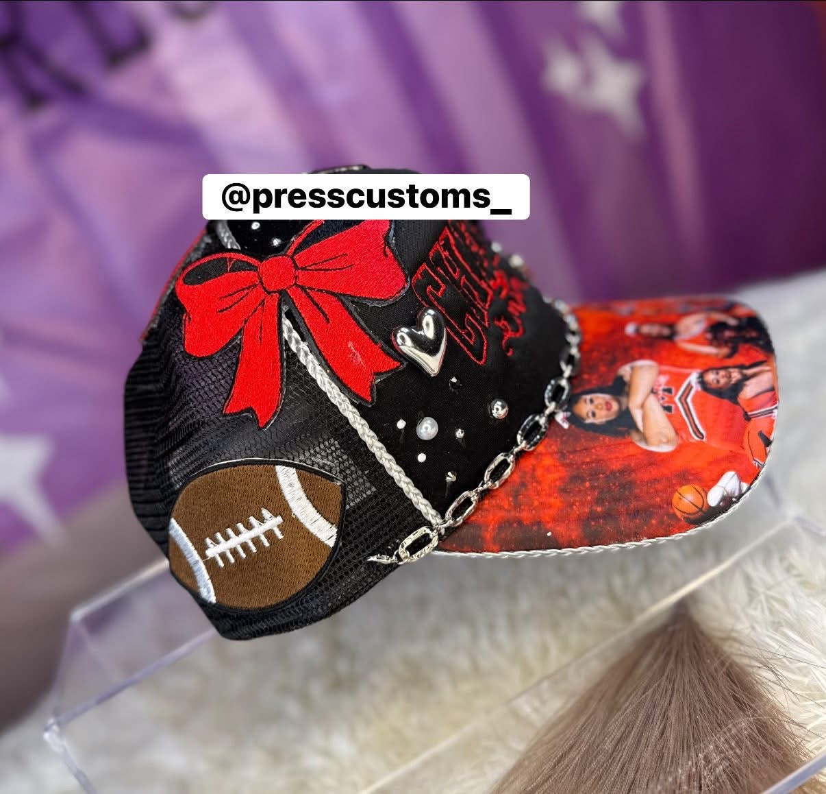 SPORTS MOM CUSTOM PHOTO HATS