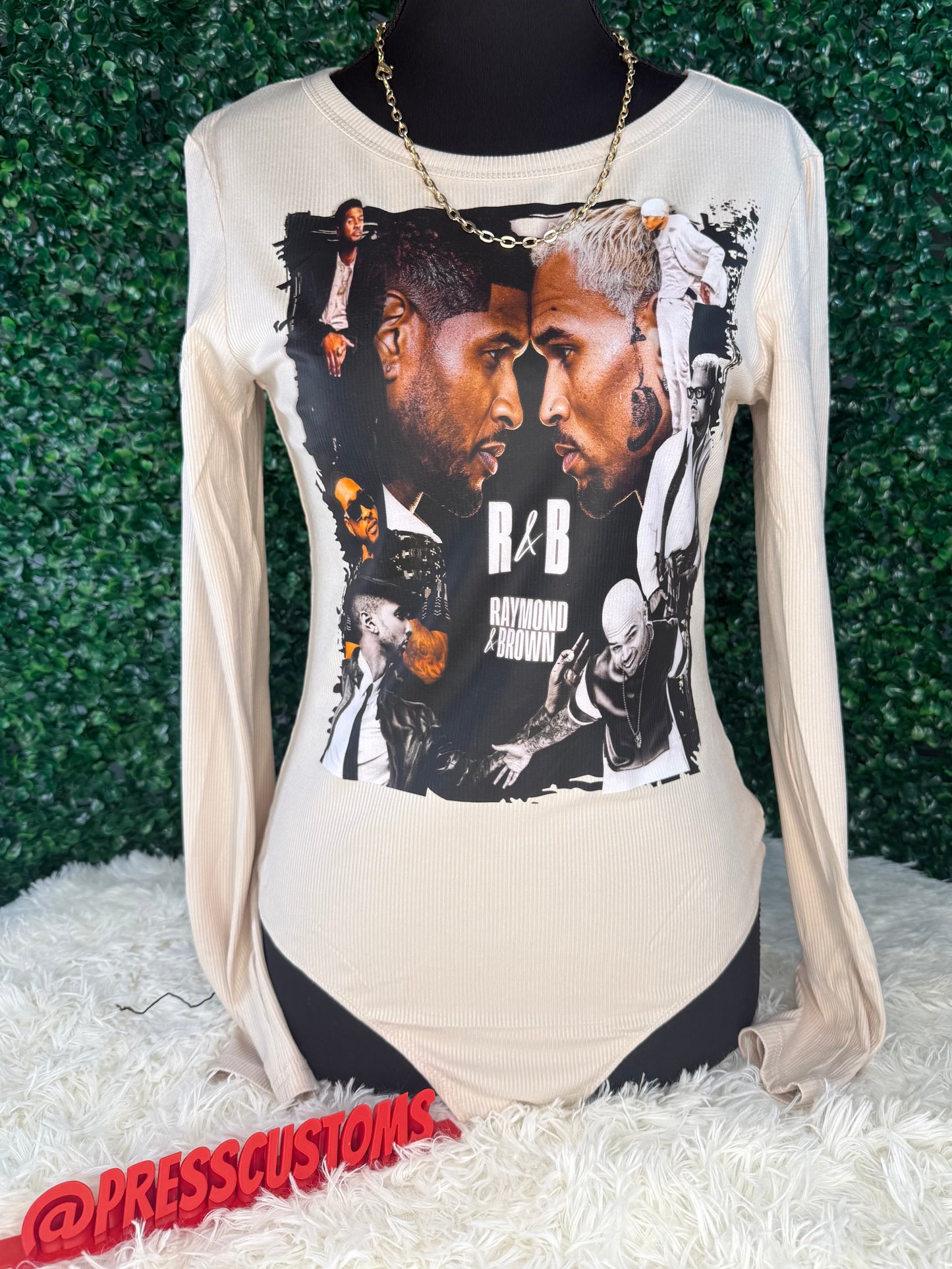 R&B Raymond & Brown Graphic Bodysuit | Urban Streetwear | Concert Outfit | Grown & Sexy Fashion