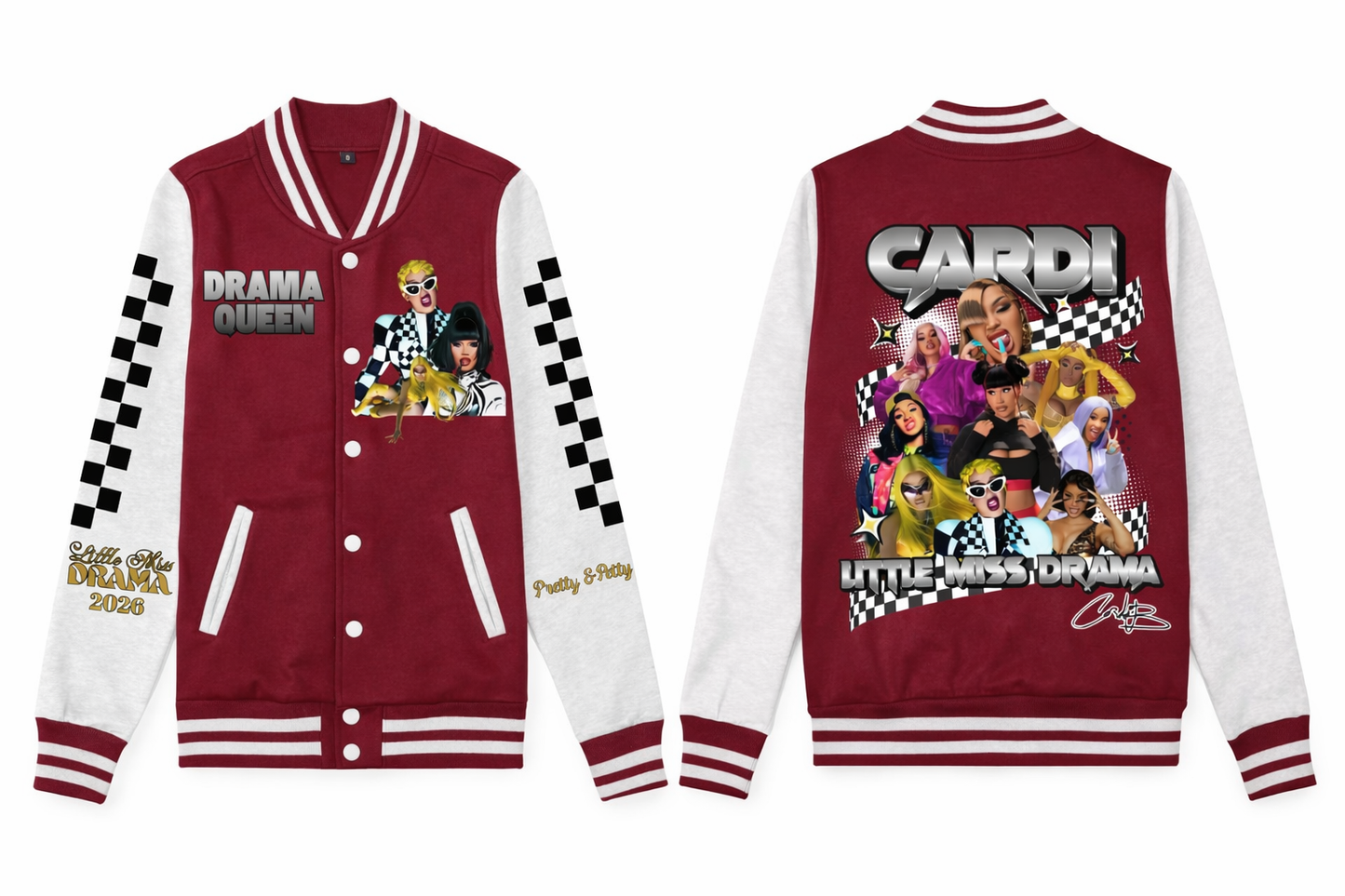 Cardi B varsity Jacket