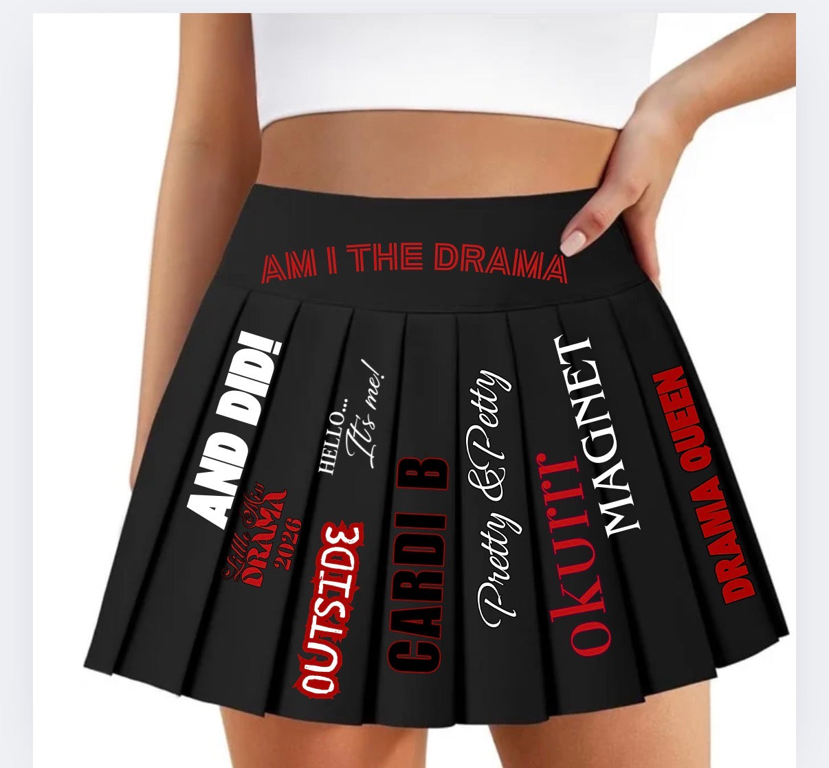 CARDI B SCHOOL GIRL SKIRT