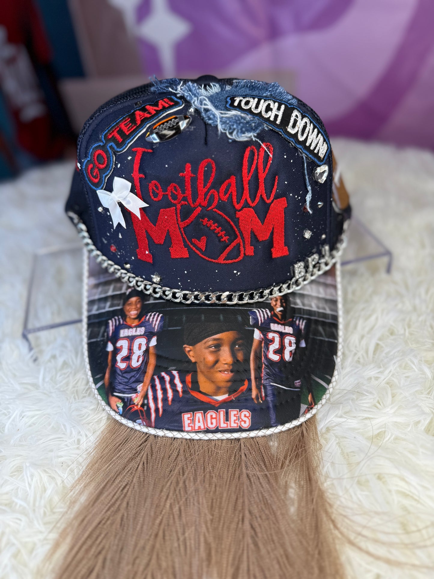 SPORTS MOM CUSTOM PHOTO HATS
