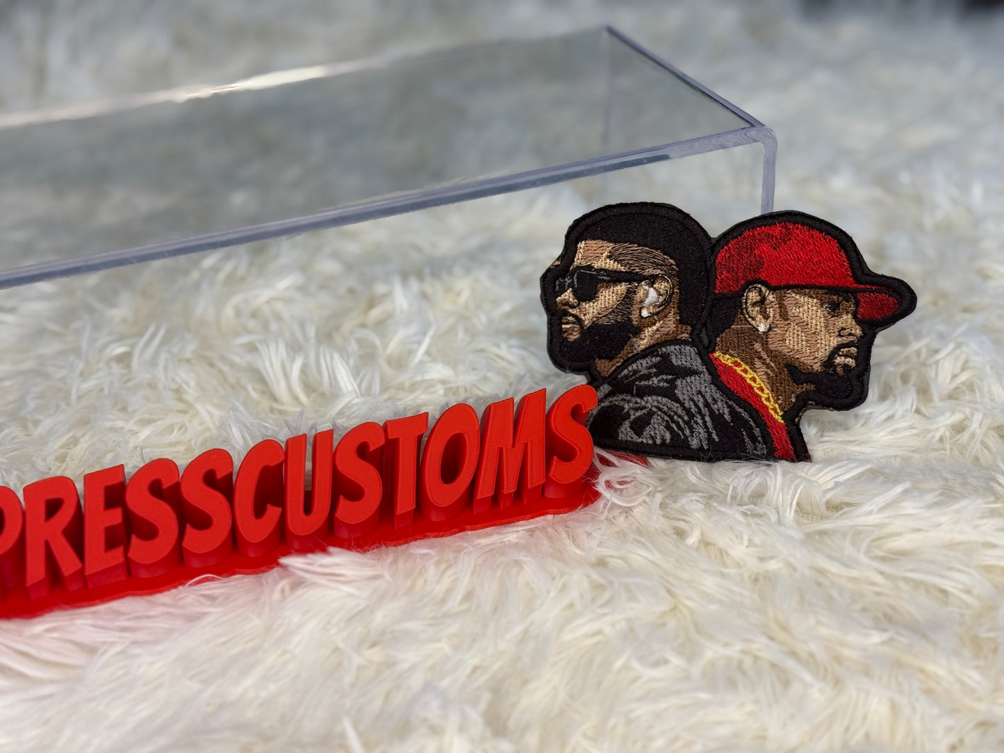 USHER/CHRIS BROWN  face patch