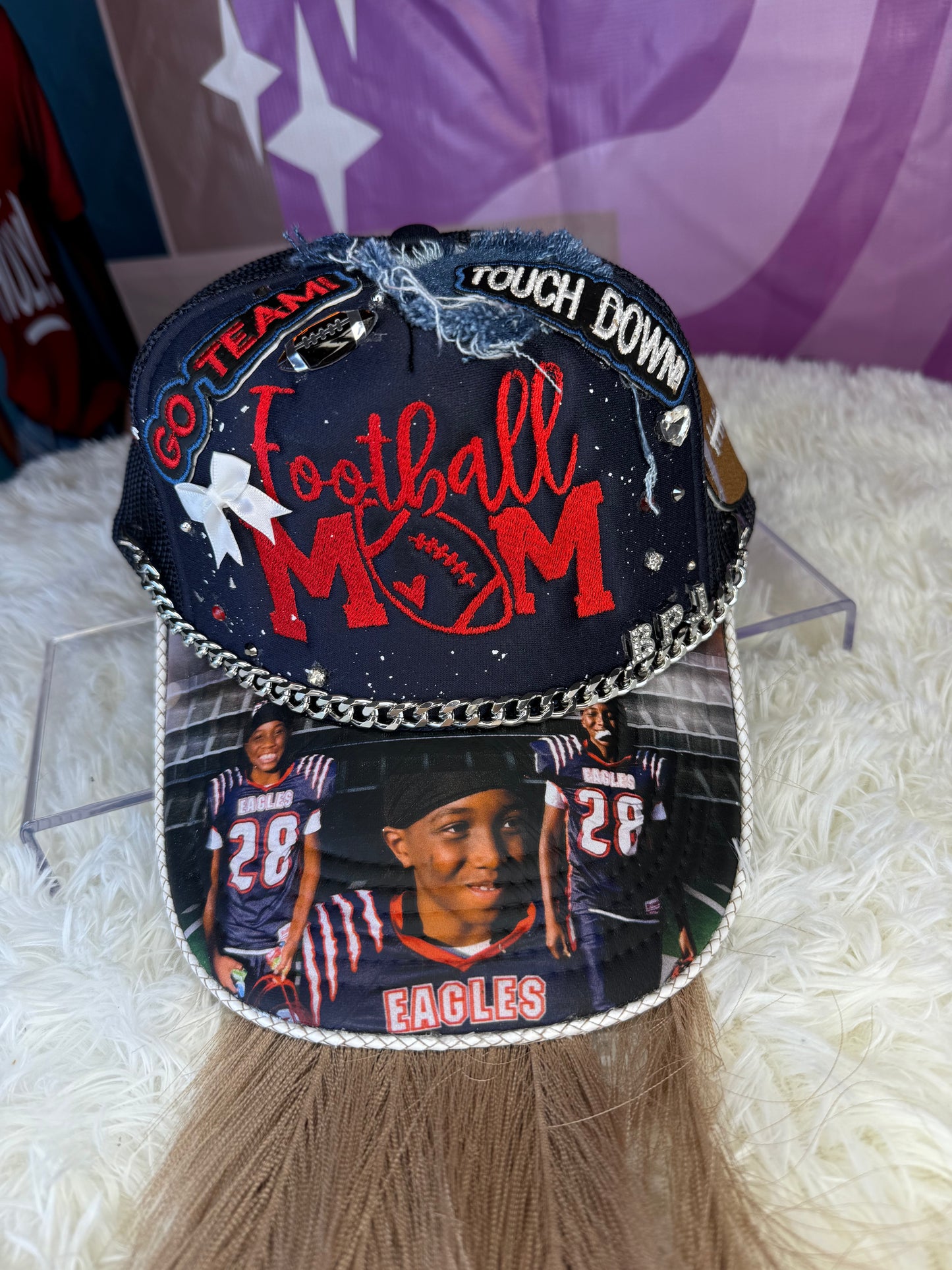 SPORTS MOM CUSTOM PHOTO HATS