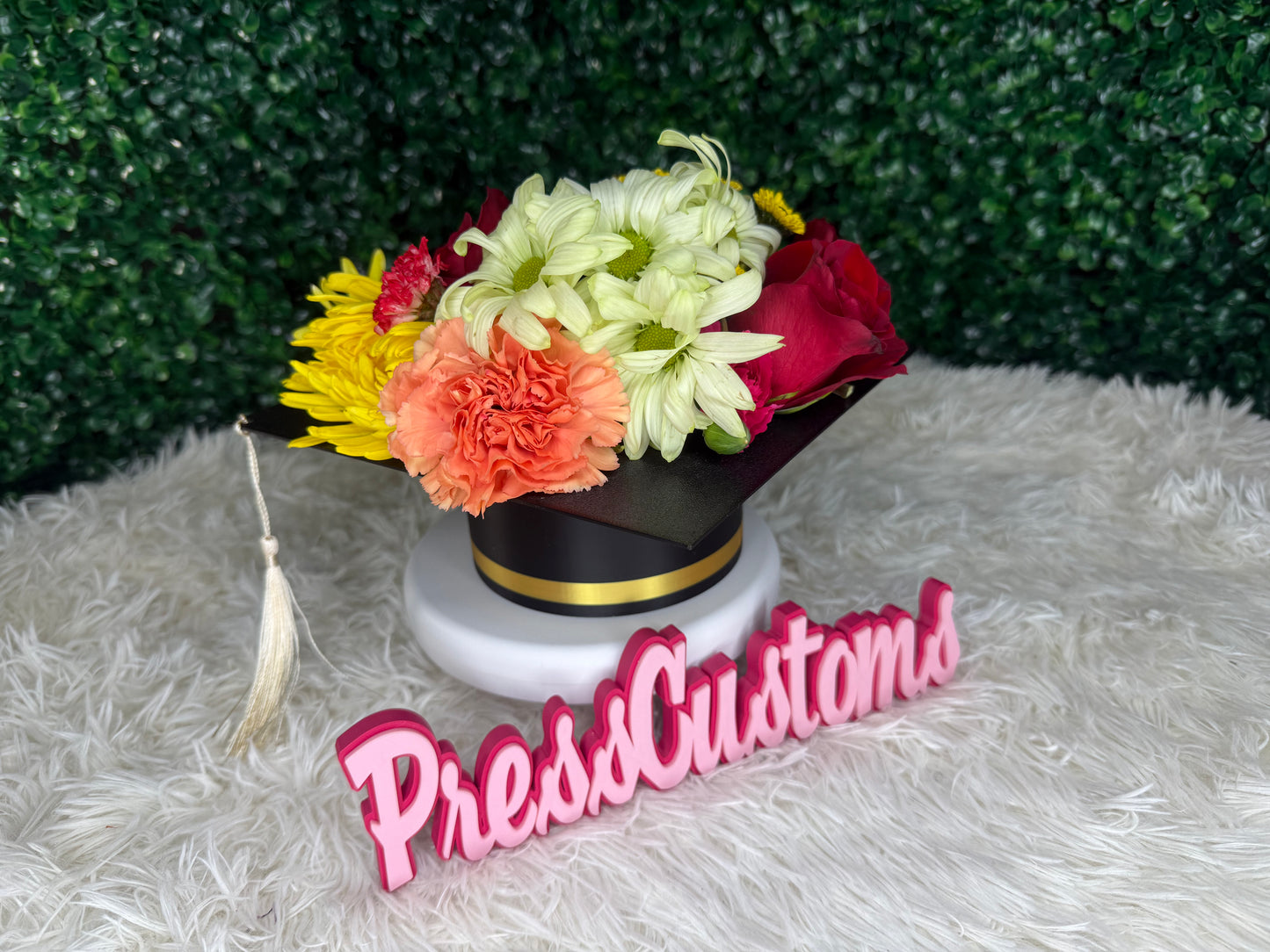 GRAD CAP VASE
