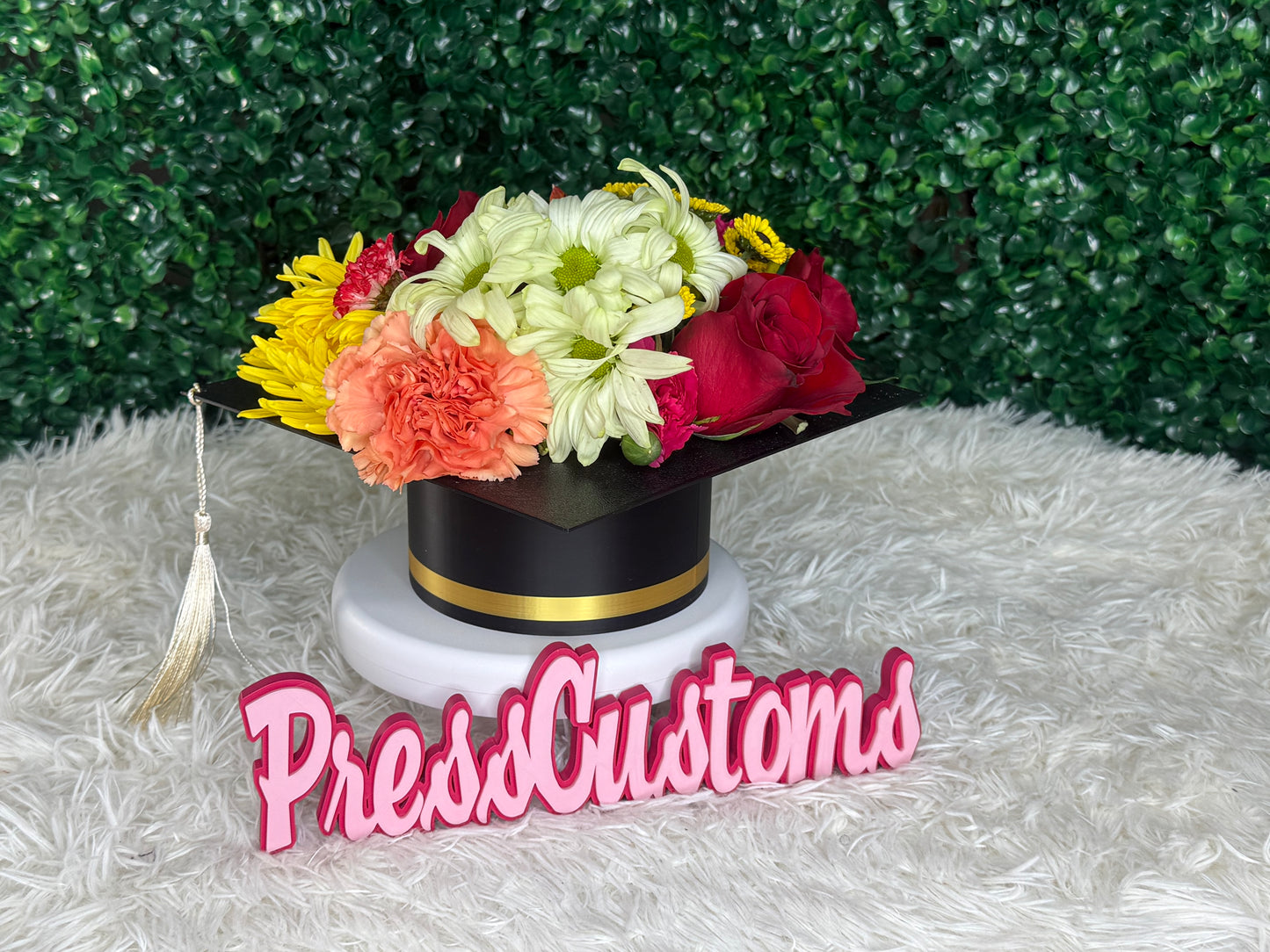 GRAD CAP VASE