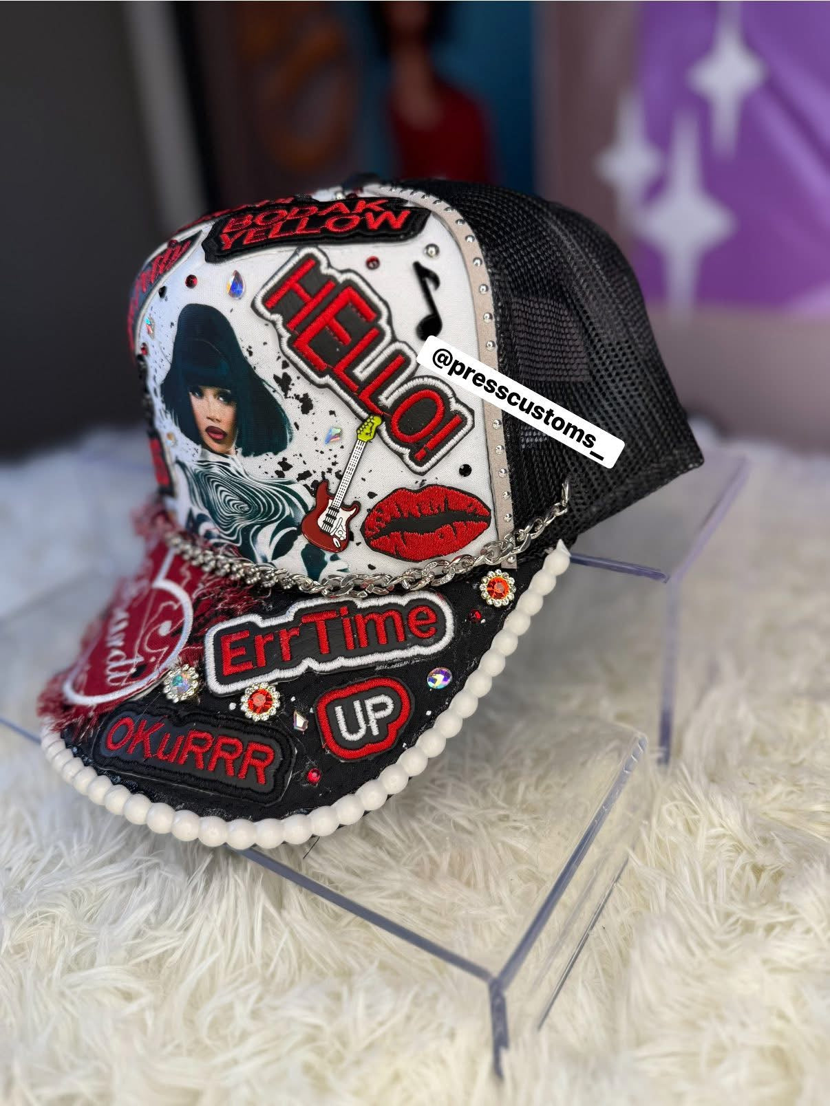 CARDI B HAT CUSTOM ORDER