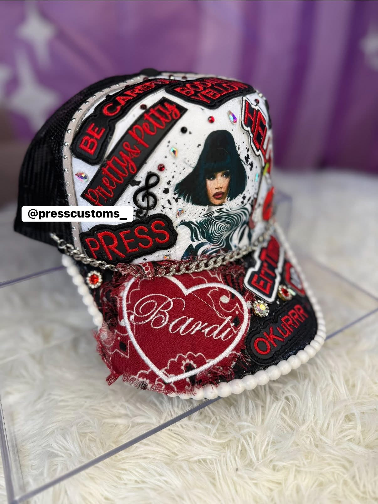 CARDI B HAT CUSTOM ORDER