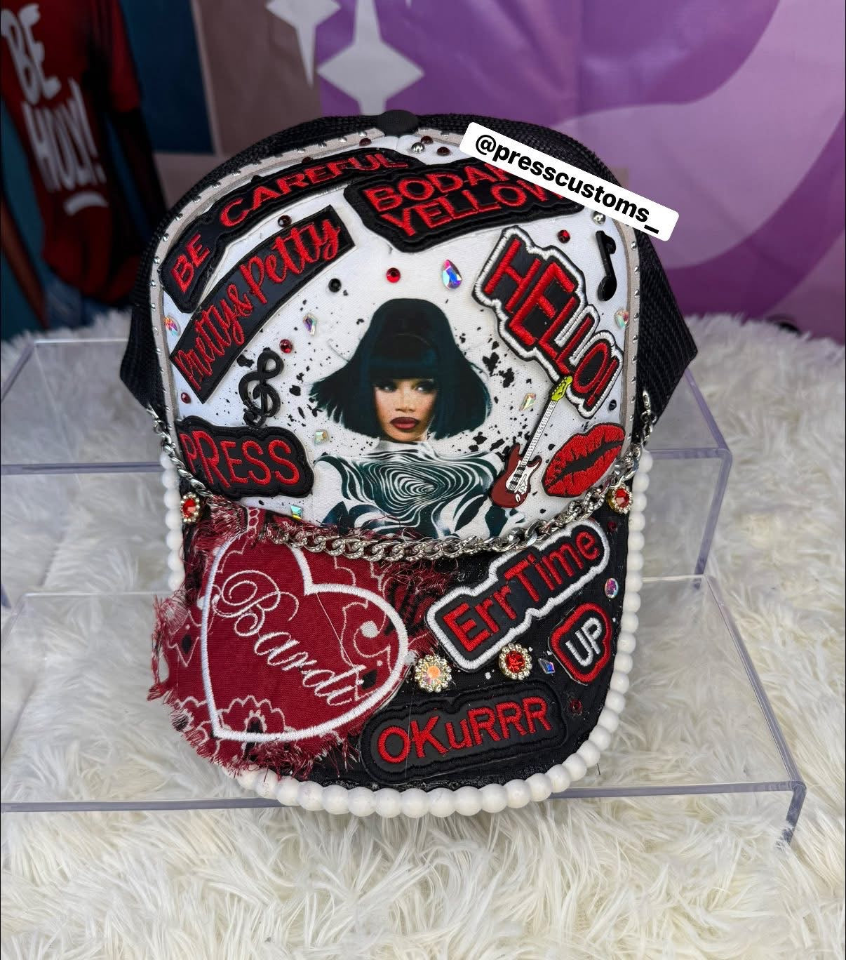 CARDI B HAT CUSTOM ORDER