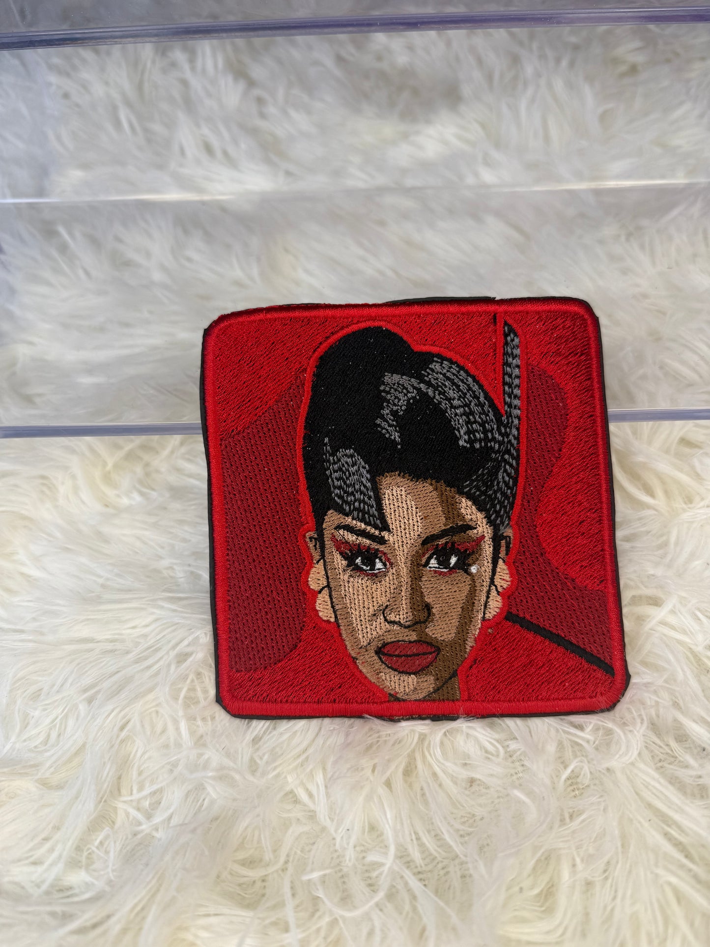CARDI B face patches