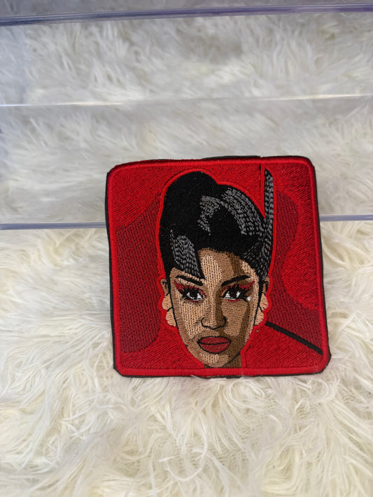 CARDI B face patches