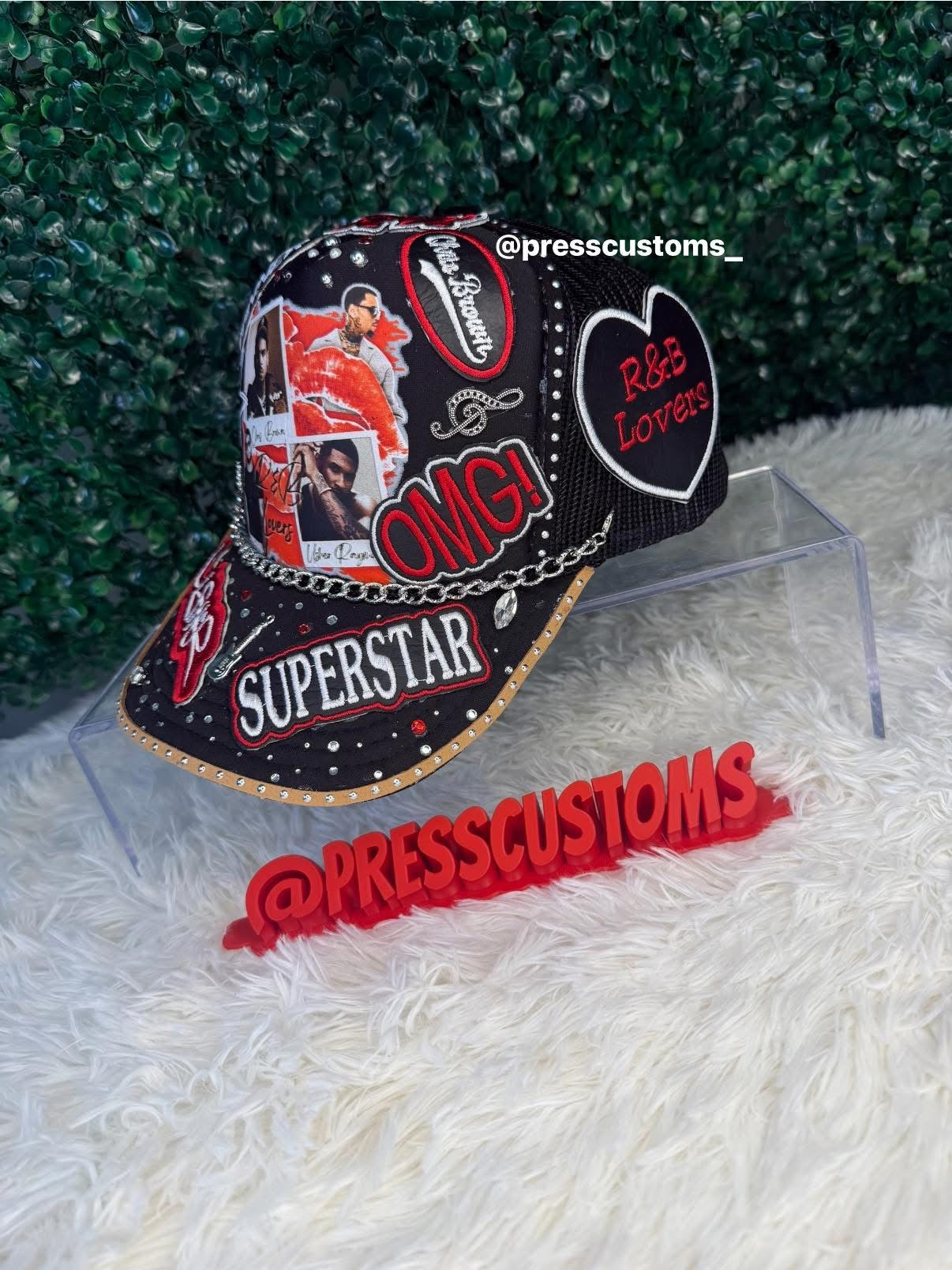 R&B USHER AND CHRIS BROWN JUNK HAT CUSTOM ORDER see description