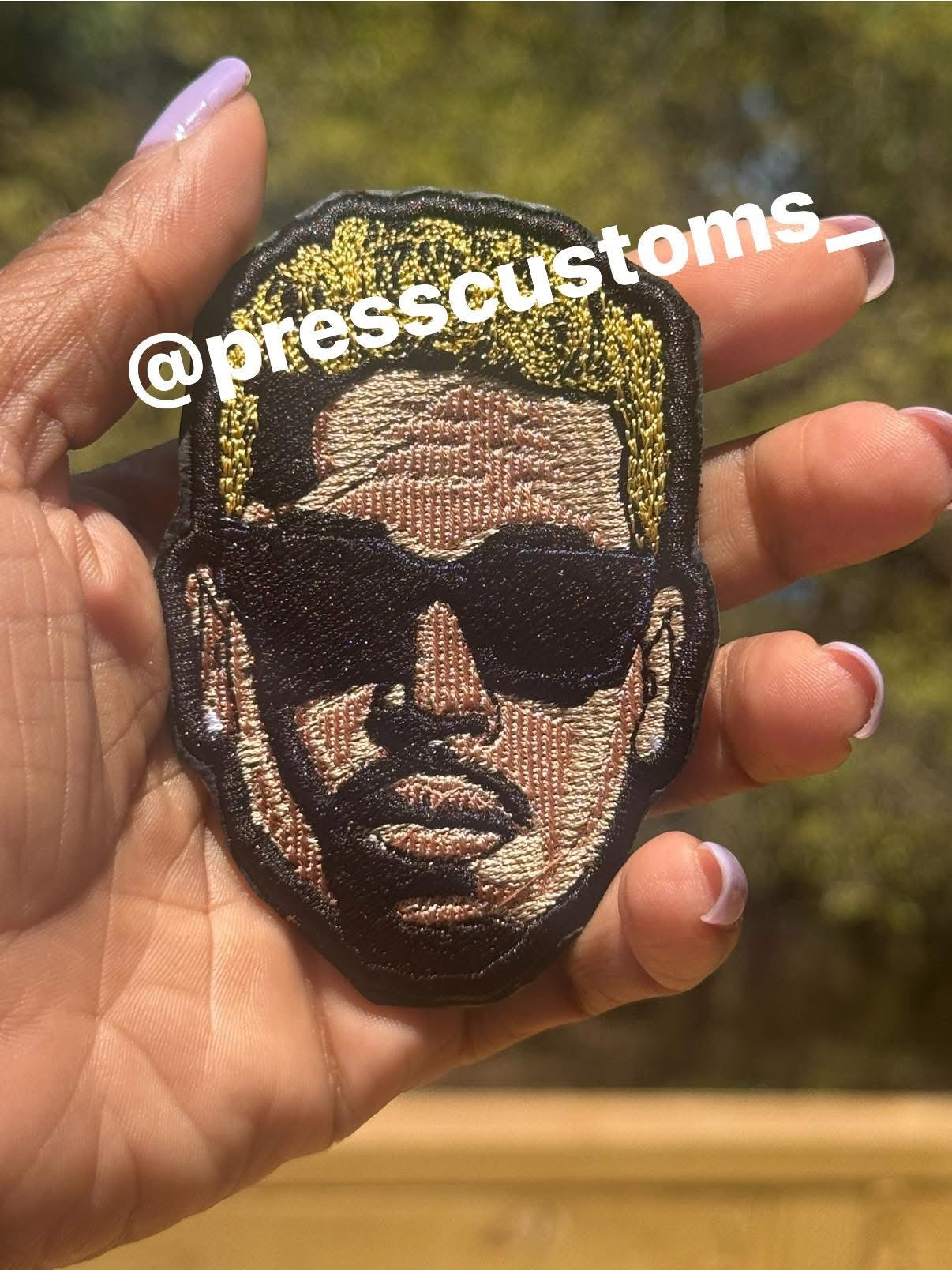 CHRIS BROWN  BIG HEAD  patch