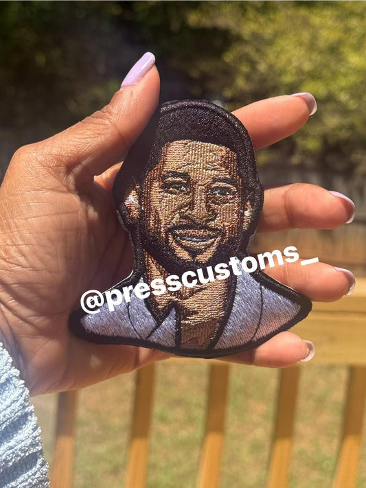 USHER face patch white