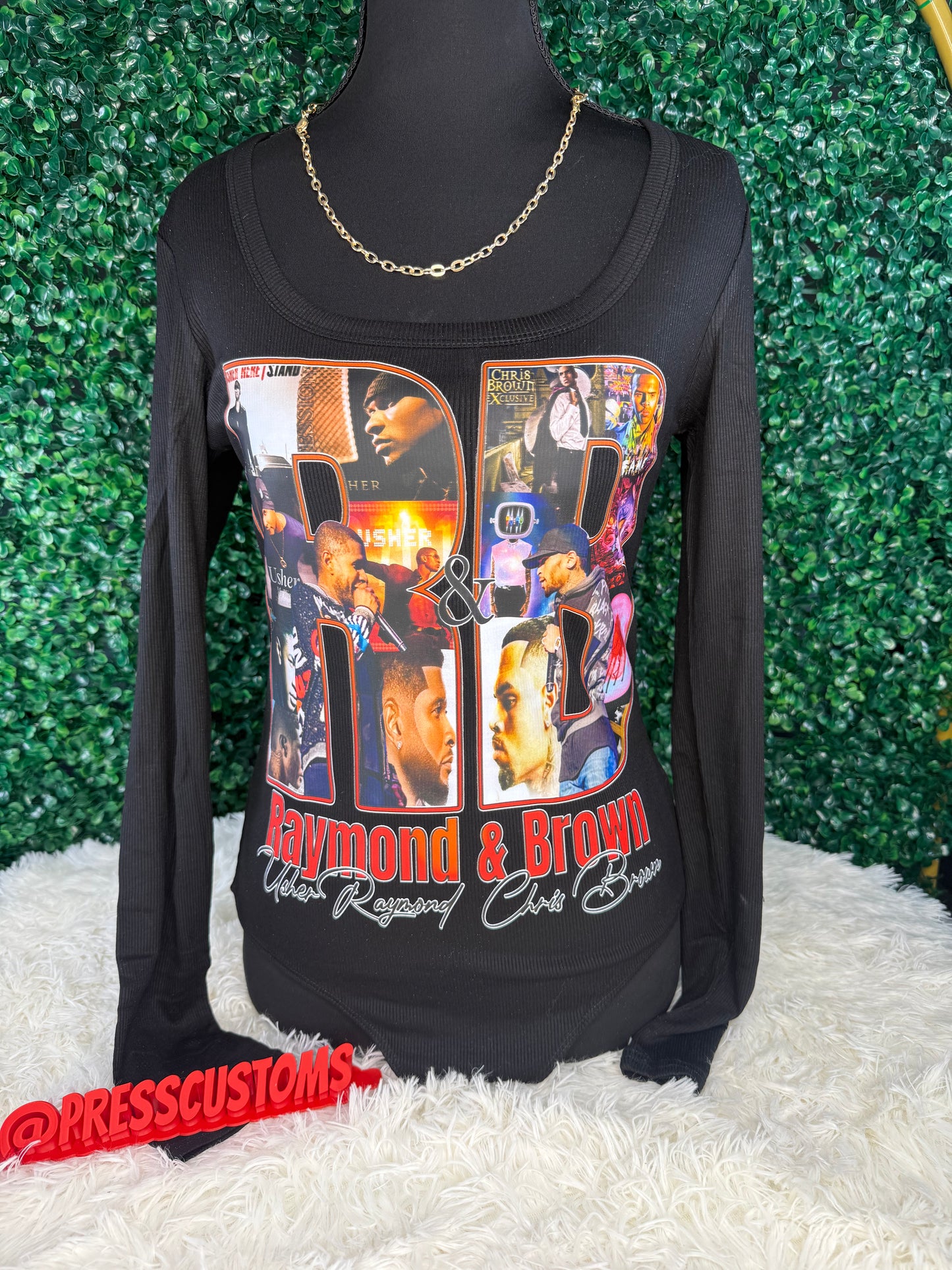 R&B Raymond & Brown BLACK Bodysuit | Urban Streetwear | Concert Outfit | Grown & Sexy Fashion